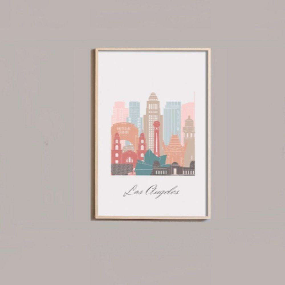 Los Angeles Skyline 5x7 Print